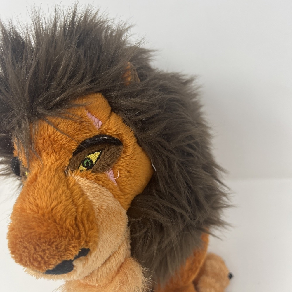 Vintage Disney World Scar Plush The Lion King Villain 11" Stuffed Animal Sitting - Picture 3 of 10